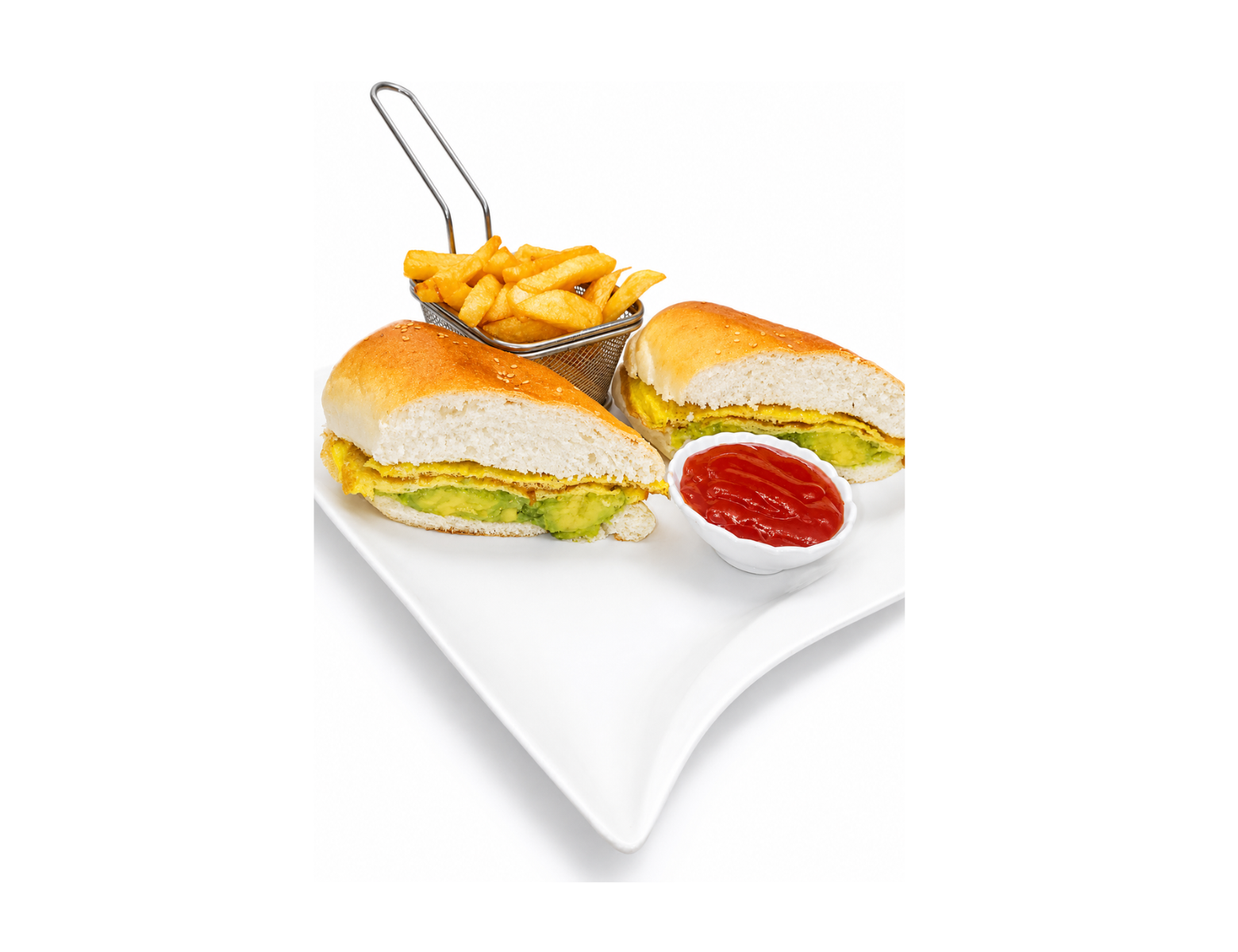 Avocado with Egg Sandwich presented at Dani Juice Bar & Restaurant