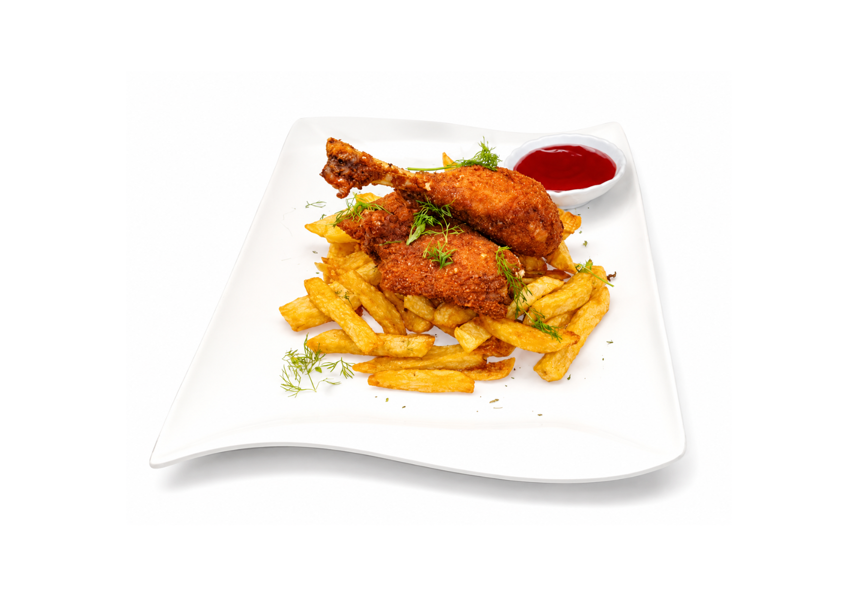 Chicken Drumstick presented at Dani Juice Bar & Restaurant