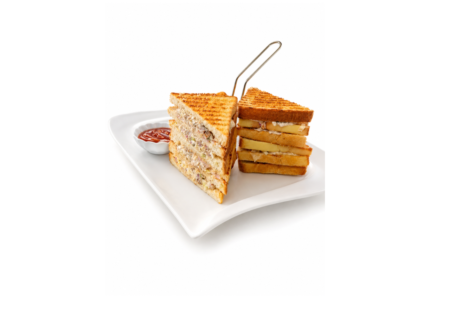 Club Sandwich presented at Dani Juice Bar & Restaurant